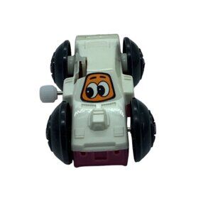 Vtg Tomy Flip Floppers Wind-Up Flat Race Car Flopper Toy